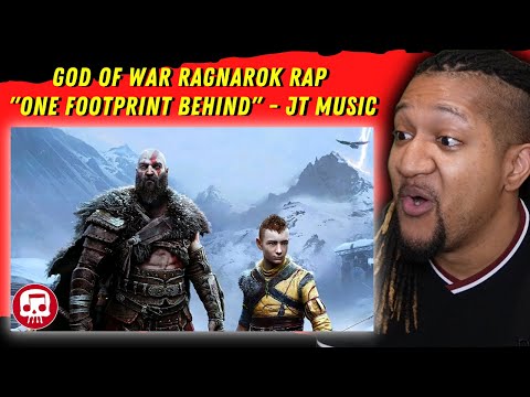 EPIC ON ALL LEVELS! | Reaction to GOD OF WAR RAGNAROK RAP by JT Music - "One Footprint Behind"