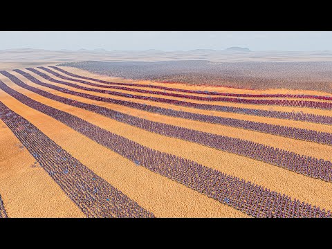 10 LINES OF RED COATS vs 1 MILLION EGYPTIAN SPEARMEN - Ultimate Epic Battle Simulator 2 UEBS 2