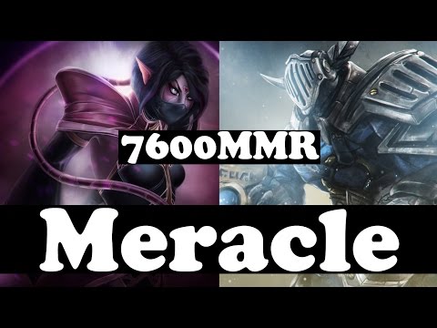 Meracle 7600 MMR Plays Templar Assassin And Sven - Ranked Match Gameplay - Dota 2