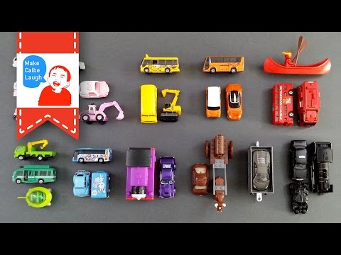 Learning Vehicles Colors for kids with tomica Cars and Trucks Lego Video