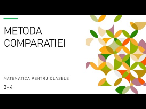 Metoda comparatiei-Metode de rezolvare a problemelor de aritmetica - Teorie si aplicatii-Clasele 3-4