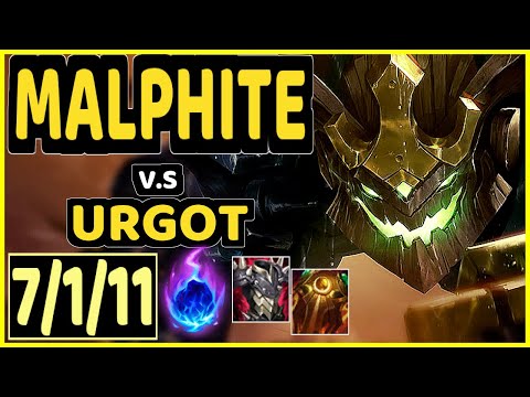 MALPHITE vs URGOT - 7/1/11 KDA TOP GAMEPLAY - EUW Ranked DIAMOND