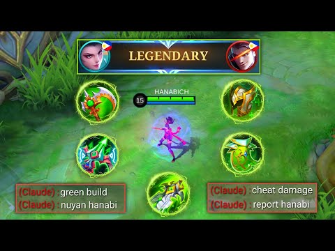 HANABI GREEN BUILD 🔥 OP DAMAGE | ENEMY LAUGH AT MY BUILD!! | HANABI BEST BUILD 2023 | MOBILE LEGENDS