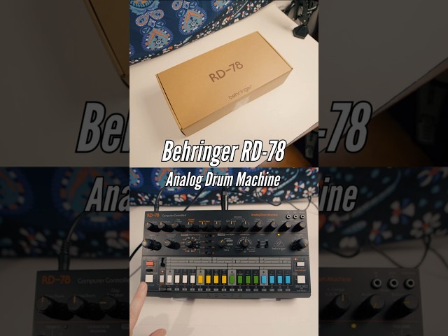 Vídeo relacionado con Behringer RD-78 Analog Drum Machine with 15 Drum Sounds, 34 Rhythm Patterns and 16-Step Sequencer