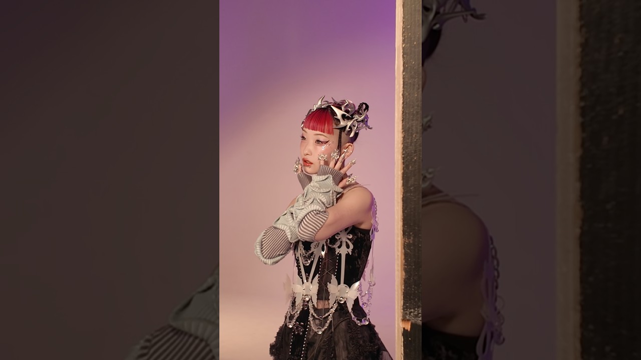 新ビジュアルの裏側を公開💜💫#水曜日のカンパネラ#詩羽 #shortvideo #shorts