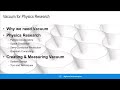 Vacuum for Physics Research