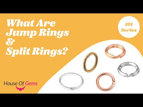 Part of a video titled 101 Series | What Are Jump Rings and Split Rings and How to Use Them