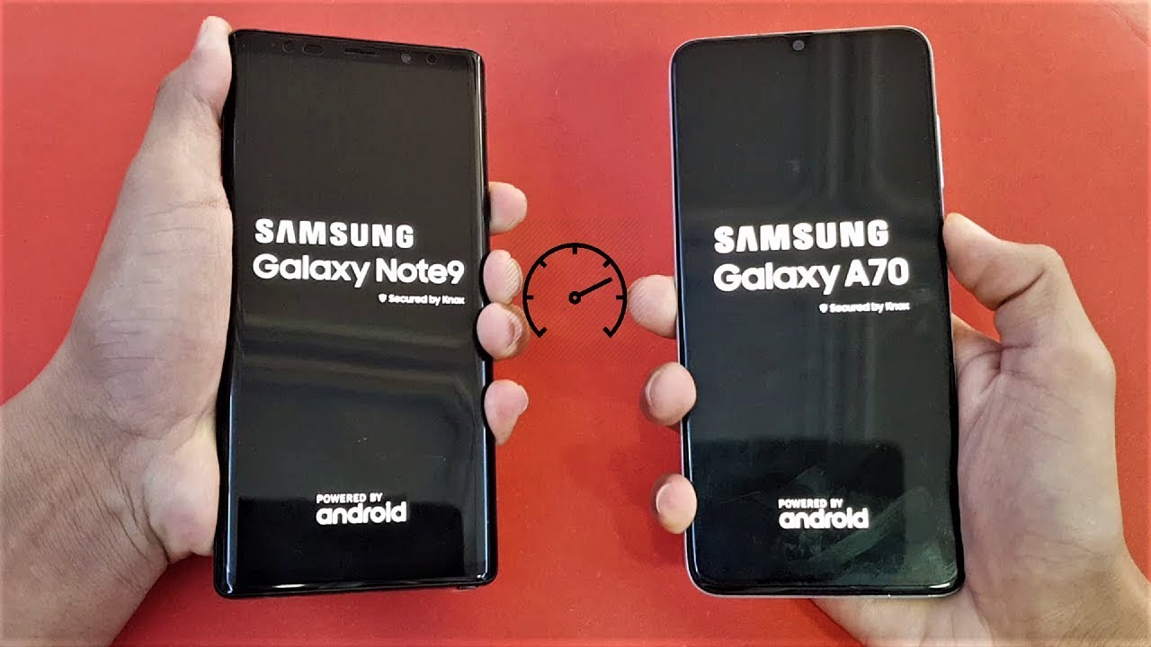 Samsung Galaxy A70 vs Samsung Galaxy Note 9 - Speed Test!