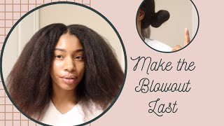 Preserve Natural Hair Blow Out II QUICK TIP: How I Maintain a Blow Out on Natural Hair