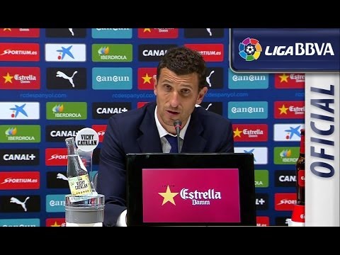 Press Conference Javi Gracia after RCD Espanyol (1-1) Osasuna - HD