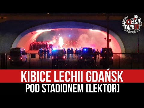 Kibice Lechii Gdańsk pod stadionem [LEKTOR] (05.04.2021 r.)