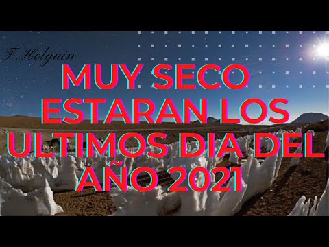 DOMINGO 26 DICIEMBRE 2021. ESCASAS LLUVIAS EN LOS DIAS QUE LE QUEDAN AL AÑO. TEMPERATURAS MUY FRIAS