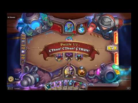Solution Puzzle Lab Lethal: C'Thun! C'Thun! C'THUN! - Lil' Stormy (7/7), Hearthstone Boomsday