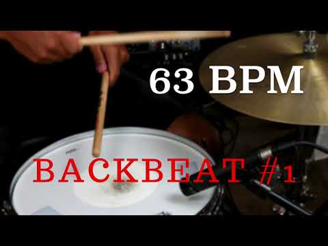 Backbeat Drum Groove #1 - 63 BPM