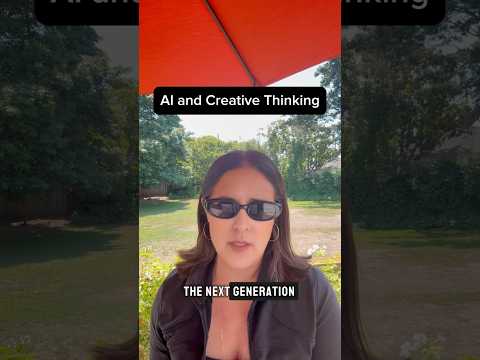 Are we losing creative thinking to AI? 👀 #ai #creativethinking #educators #parents #genai