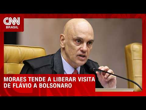 Moraes avalia liberar visita de Flávio a Bolsonaro após aval da PGR | CNN NOVO DIA