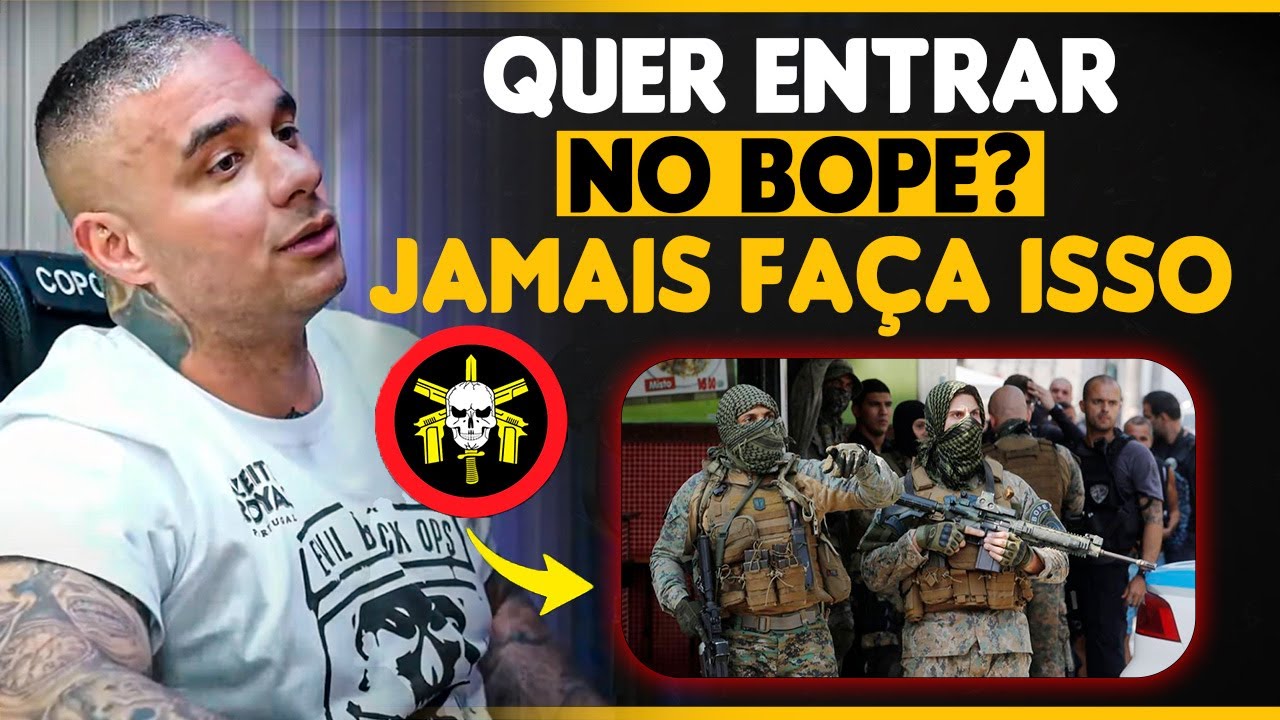 NO BOPE JAMAIS FAÇA ISSO PARA ENTRAR  | SGT BRITTO - CATIANO & CAVEIRA BOPE RJ | CopCast
