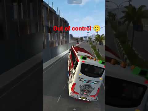Bus simulator Indonesia || Out of control 🥲 Android gameplay || #viral #bus #gaming #youtubeshorts 🔥