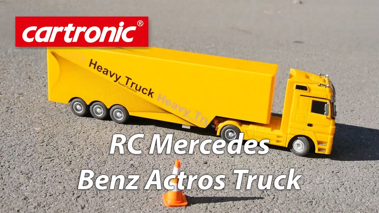 RC kamión Mercedes-Benz Actros, žltá