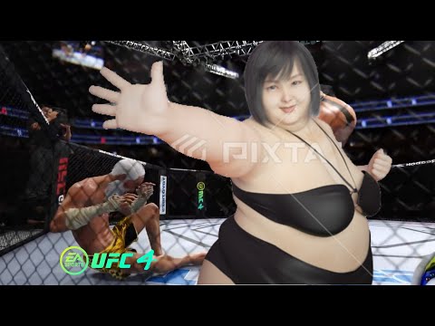 UFC4 | Old Bruce Lee vs Fat Lady (Hardest Ai)