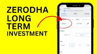Buy Long Term Shares in Zerodha - Delivery Order in Kite