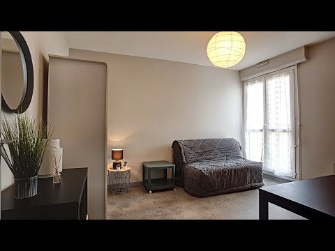 Location Appartement T1 bis meublé à PAU, proche facultés, dans résidence sécurisée avec ascenseur
