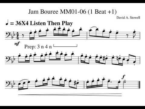 Jam Bouree MM01cd Listen Then Play Tempo 36