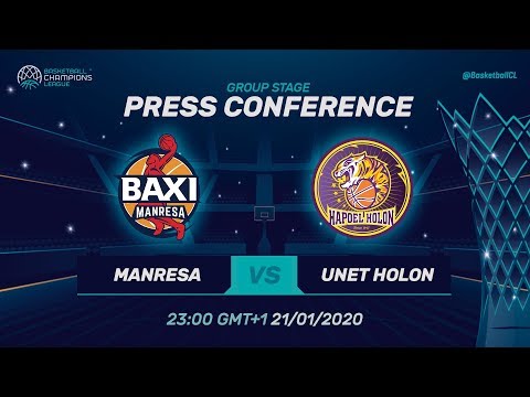 BAXI Manresa v UNET Holon - Press Conference - Basketball Champions League 2019-20
