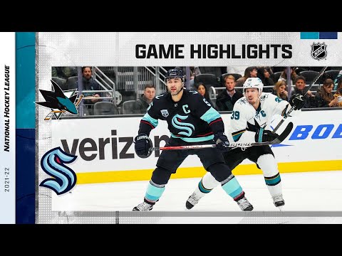 Sharks @ Kraken 1/20/22 | NHL Highlights