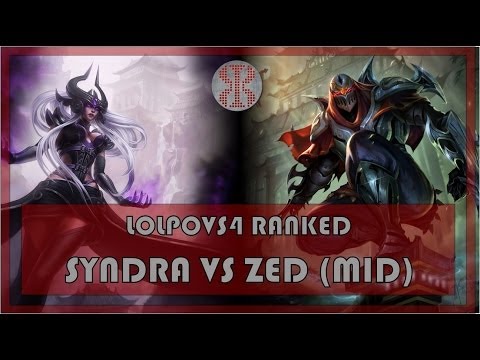LoLPoV - Syndra vs Zed - Mid - Ranked Road to Challenger S4 - League of Legends