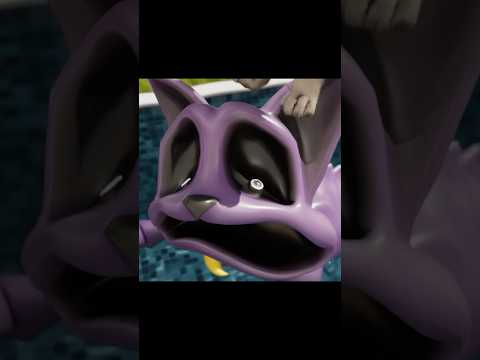 CatNap attacked in the pool! The cat saved Scarlet! Poppy Playtime #cat #catnap #poppyplaytime