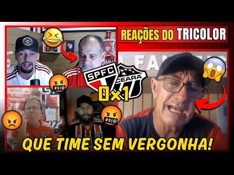 REACTIONS FROM THE TRICOLORES FANS ANGRY WITH THE DEFEAT AT HOME! SÃO PAULO 0x1 CEARÁ - BRAZILIAN...