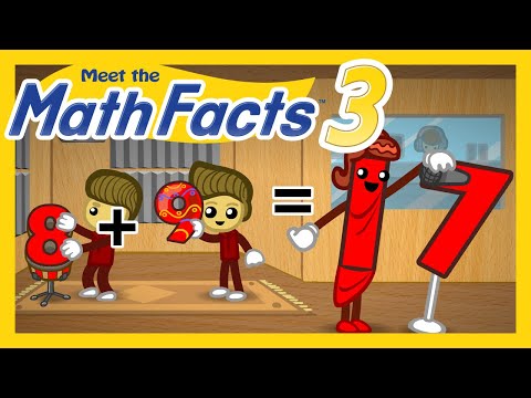 Meet the Math Facts Addition & Subtraction - 8 + 9 = 17 | Preschool Prep Company