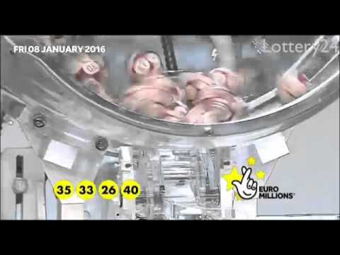 2016 01 08 Euro Millions Number and draw results