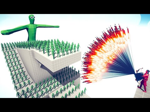 100x ZOMBIE ARMY AND GIANT ZOMBIE Vs 2X EVERY GODS - Totally Accurate Battle Simulator TABS