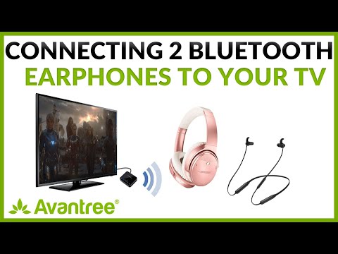 Connect 2 Earbuds to TV without Audio Lag - Avantree HT4186