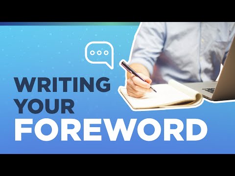 How To Write A Book Foreword