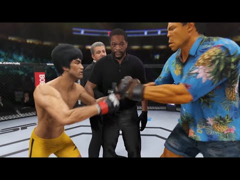 UFC 4 - Bruce Lee vs. Aloha Hulk - Original Fighters 👊
