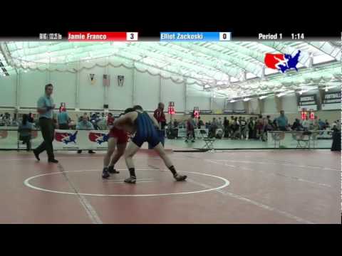 University Nat`ls FS  60 KG / 132.25 lbs: Jamie Franco vs. Elliot Zackoski