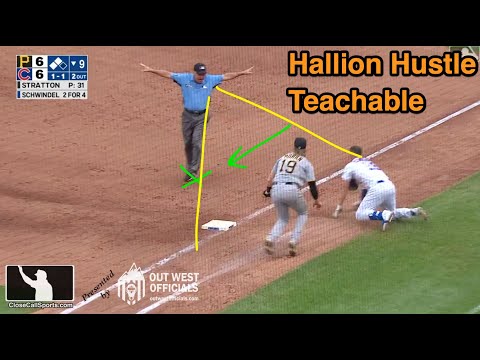 Hallion Hustle - A Teachable Moment as Umpire Tom Finds an Angle to Call Schwindel Safe in Chicago