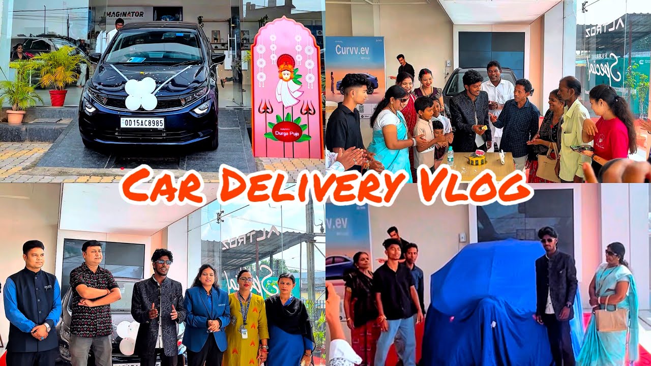 “New Car Delivery Vlog 😍 Tata Altroz XZ+ Luxe | First Look + Reaction”❤️Aryan Patel Vlogs