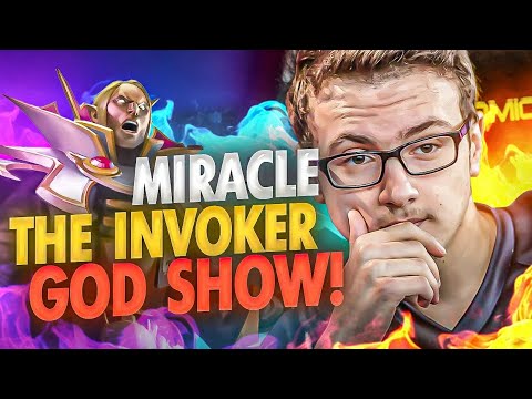 10 minutes of Miracle outplaying Enemies with Invoker - M-GOD Show