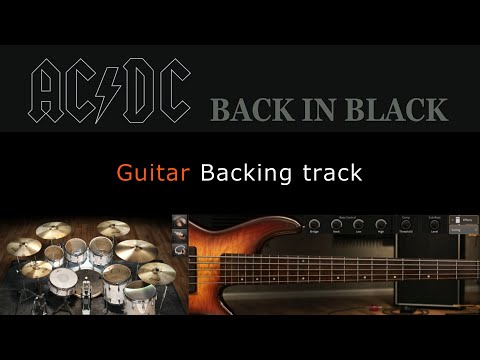 Back in Black - AC/DC [ Guitar Backing track | 92 BPM ]