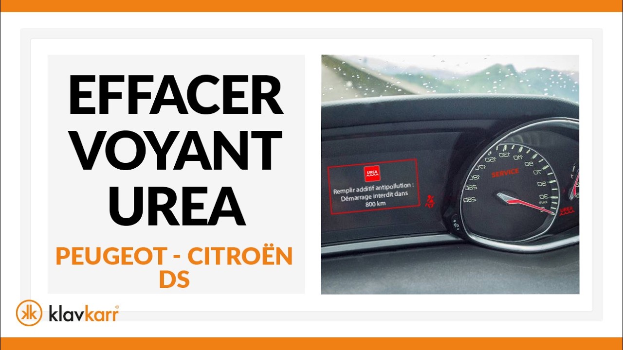 [TUTO] Effacer le voyant UREA PEUGEOT-CITROEN-DS