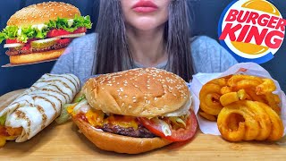 Download lagu BURGER KING | CHEESE WHOPPER   FRIED CHICKEN SANDWICH | MUKBANG ASMR mp3