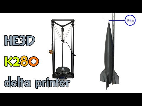 He3D K280 Mega Delta 3D Printer Kit Demo
