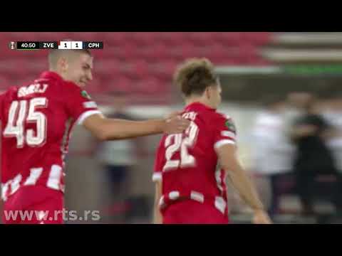 Fudbal - Liga konferencije: Crvena zvezda – Kopenhagen 2:2, golovi sa meča