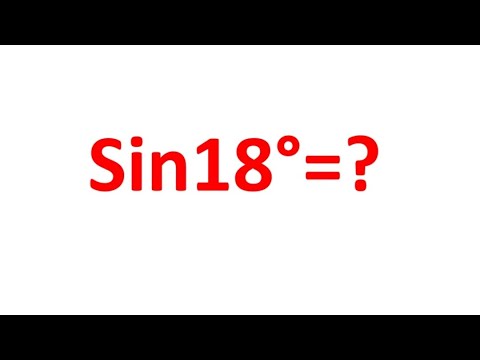 sin18°=?