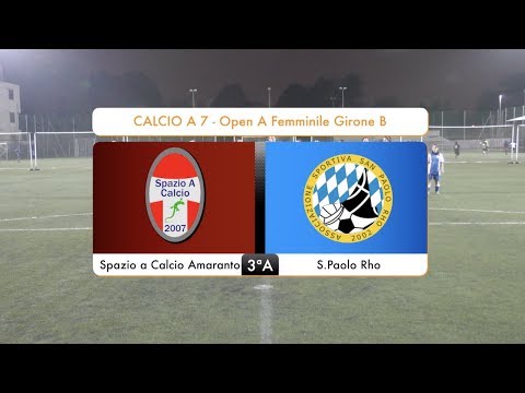 Sintesi Spazio a Calcio Amaranto - S. Paolo Rho