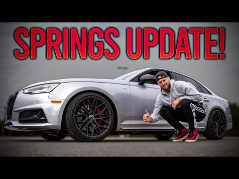 B9 Audi S4 Lowering Springs Update *PERFECT DROP*